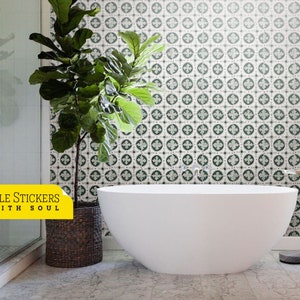 My Private Collection Floor and Wall Tile Stickers, Wall Tile Stickers, Backsplash Tile Stickers, Tile Peel and Stick. Pack of 16.