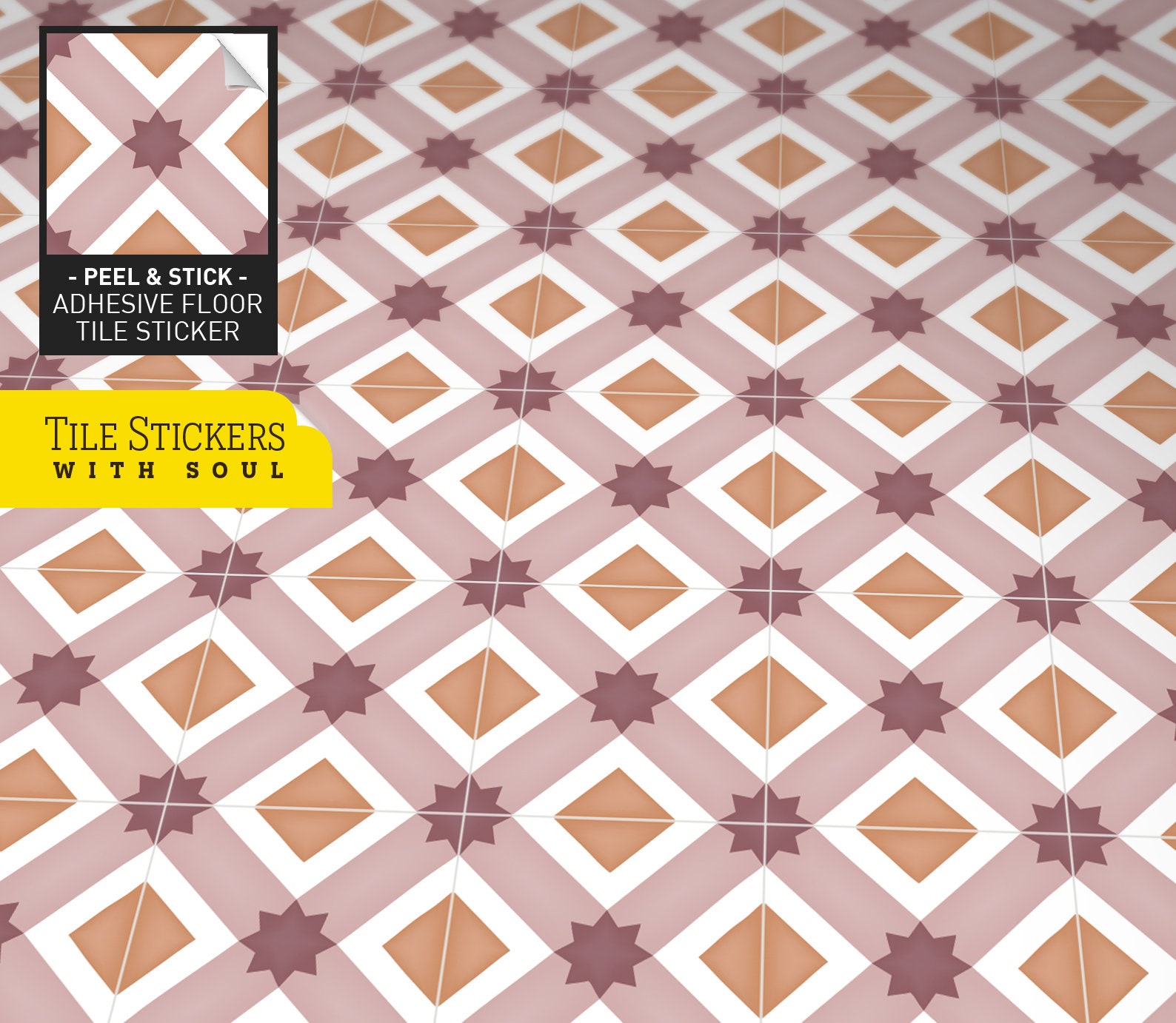 Tile Style Decals Splashback Tiles Tile for living Room Etsy