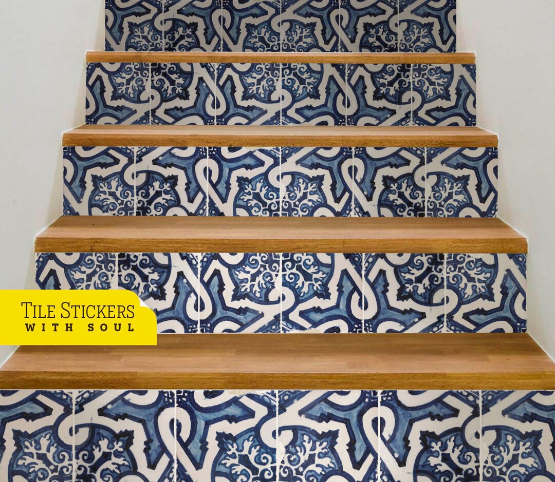 Stair Risers Stikers Blue Stair Risers Stikers Stair Risers Etsy