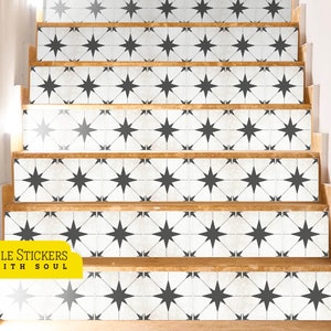 Decorative Stair, Vinyl Strips Removable, Sticker Peel & Stick, Stair Riser Deco Strips - 47"1/4 | 120cm Width, 15 Strips.