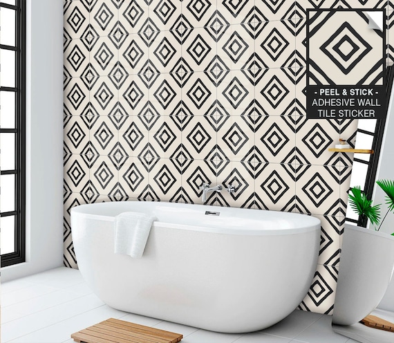 Peel and on sale stick shower tile