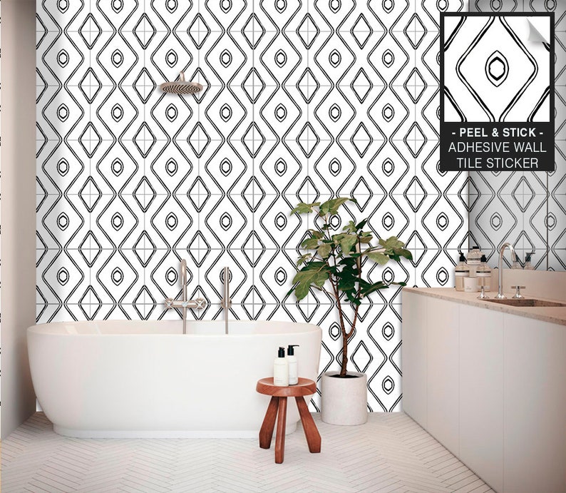 Wall Tile Stickers Peel & Stick Backsplash Peel and Stick Etsy