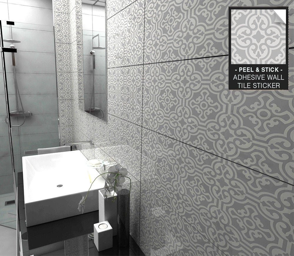 Peel & Stick Gaudi Style Tile Stickers - 44 Pack For Kitchen Backsplash, Bathroom & Stairs (15cm X 15cm)