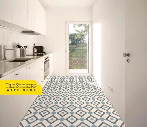 Floor Tile Sticker, Wall Tile, Carreaux Auto-adhésifs, Adesivo per Piastrelle, Peel and Stick Backsplash, Autocollant de Tuile. Pack of 9.