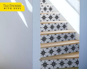 Decorative Stair, Vinyl Strips Removable, Sticker Peel & Stick, Stair Riser Deco Strips - 47"1/4 | 120cm Width, 15 Strips.