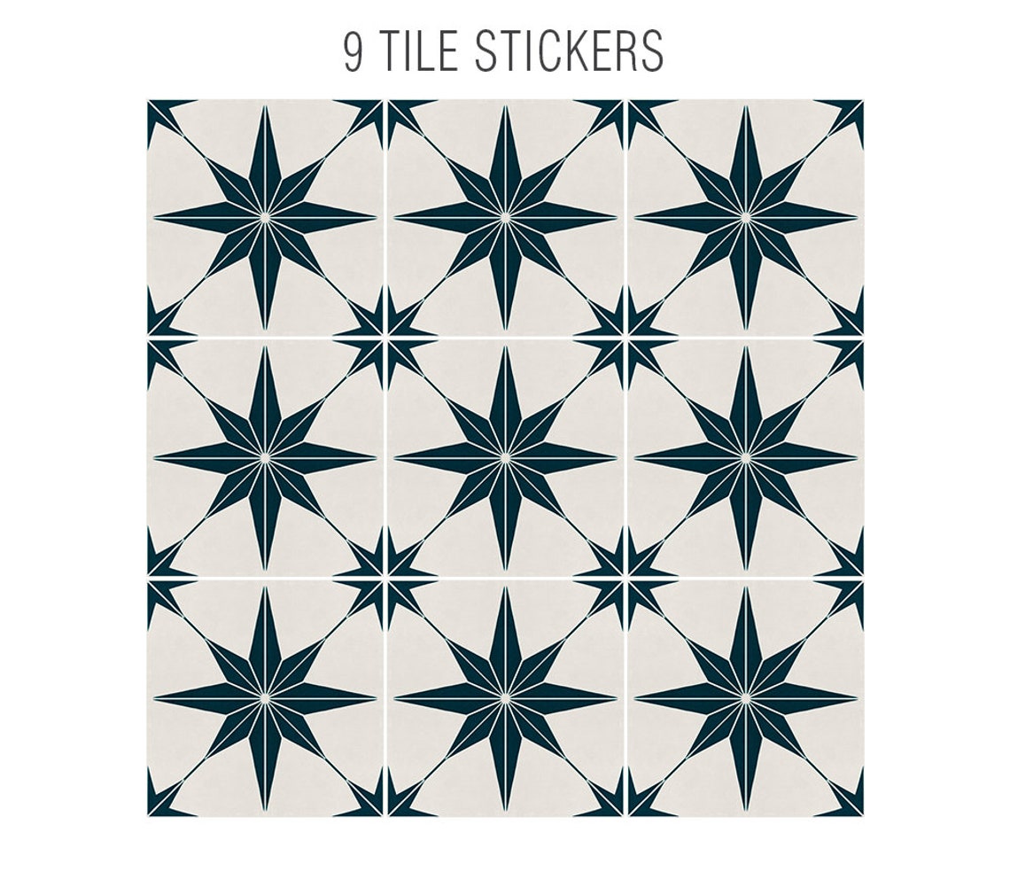 Wall Tile Stickers Tile Stickers Vinyl Tiles Wall Tile Etsy