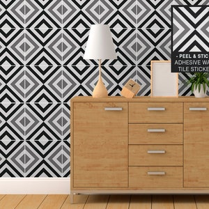The Tile Shop, Decorative Tiles, Bathroom Wall Tiles, Vinyl tiles, Modern Tile, Vinyl tiles, Geometric Tiles, Pack of 9