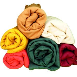 Tkanina na bluzy | lekka dzianina frotte | dzianina bawełniana | Stoff |Tkanina frotte |Sommersweat stoff | kolory frotte