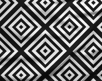 Waterdichte canvasstof ruit: geometrisch jackmateriaal