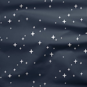 Softshell Fabric | Soft shell | jacket fabric | 300gsm | custom printed | jacket fabric | fabric by meter| Stars dark | stars night