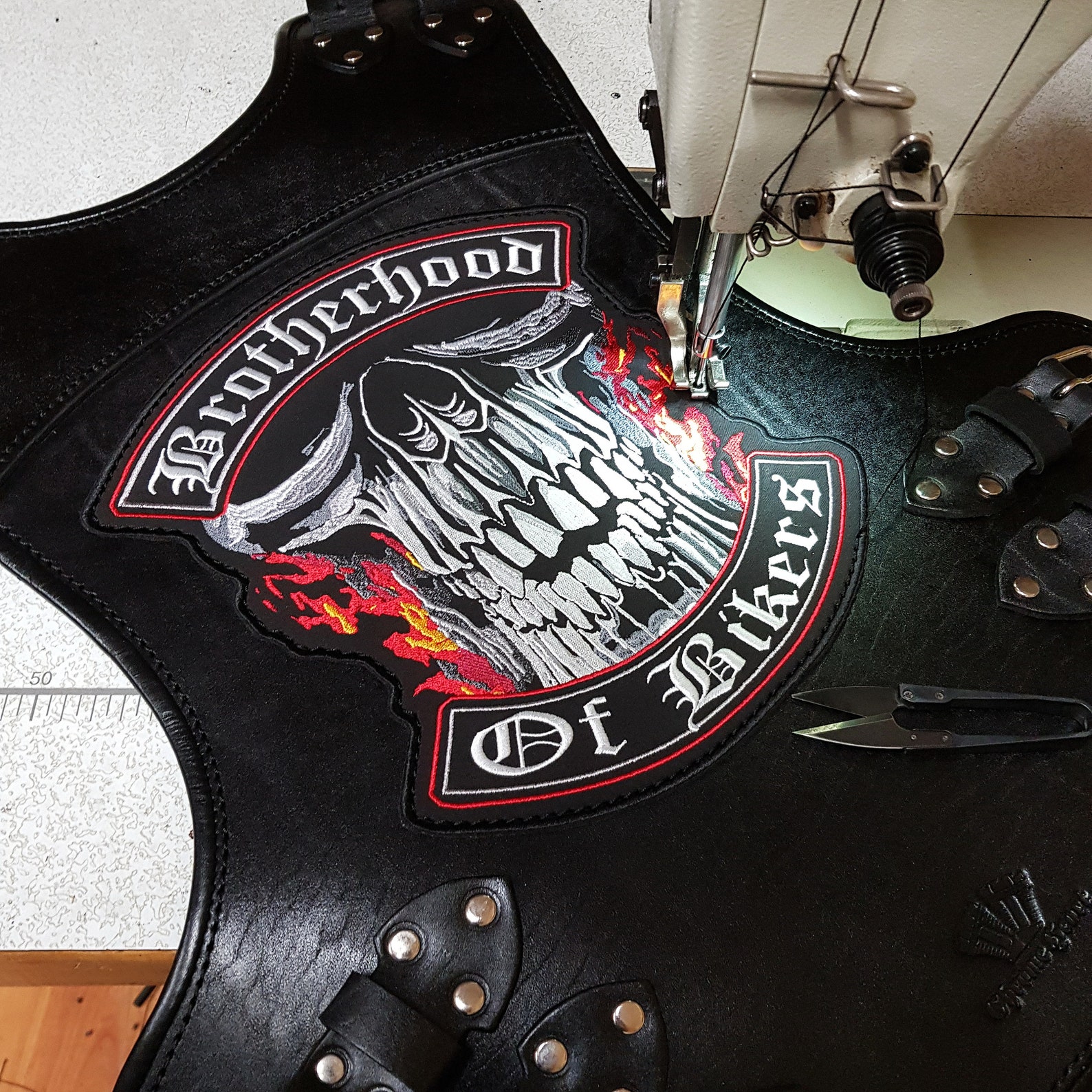 BROTHERHOOD OF BIKERS patch Biker Patch Patch for Jacket Etsy