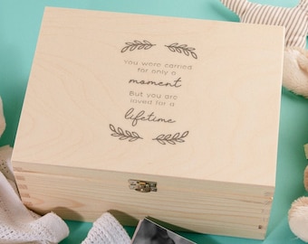 Engraved "You Are Loved For A Lifetime" - Miscarry Keepsake Box - Baby Loss Memorial Gift