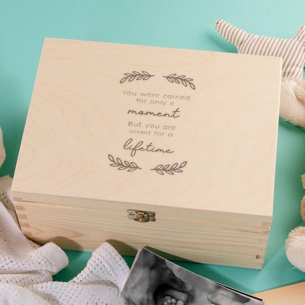 Engraved "You Are Loved For A Lifetime" - Miscarry Keepsake Box - Baby Loss Memorial Gift