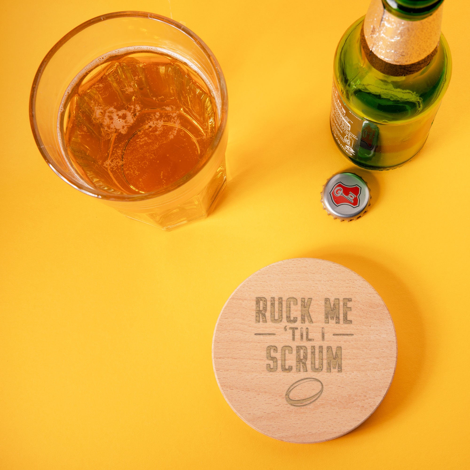 Ruck Me Til I Scrum Black Hip Flask - Funny Rugby Gifts For Men Women - Rude Anniversary Present - View #10