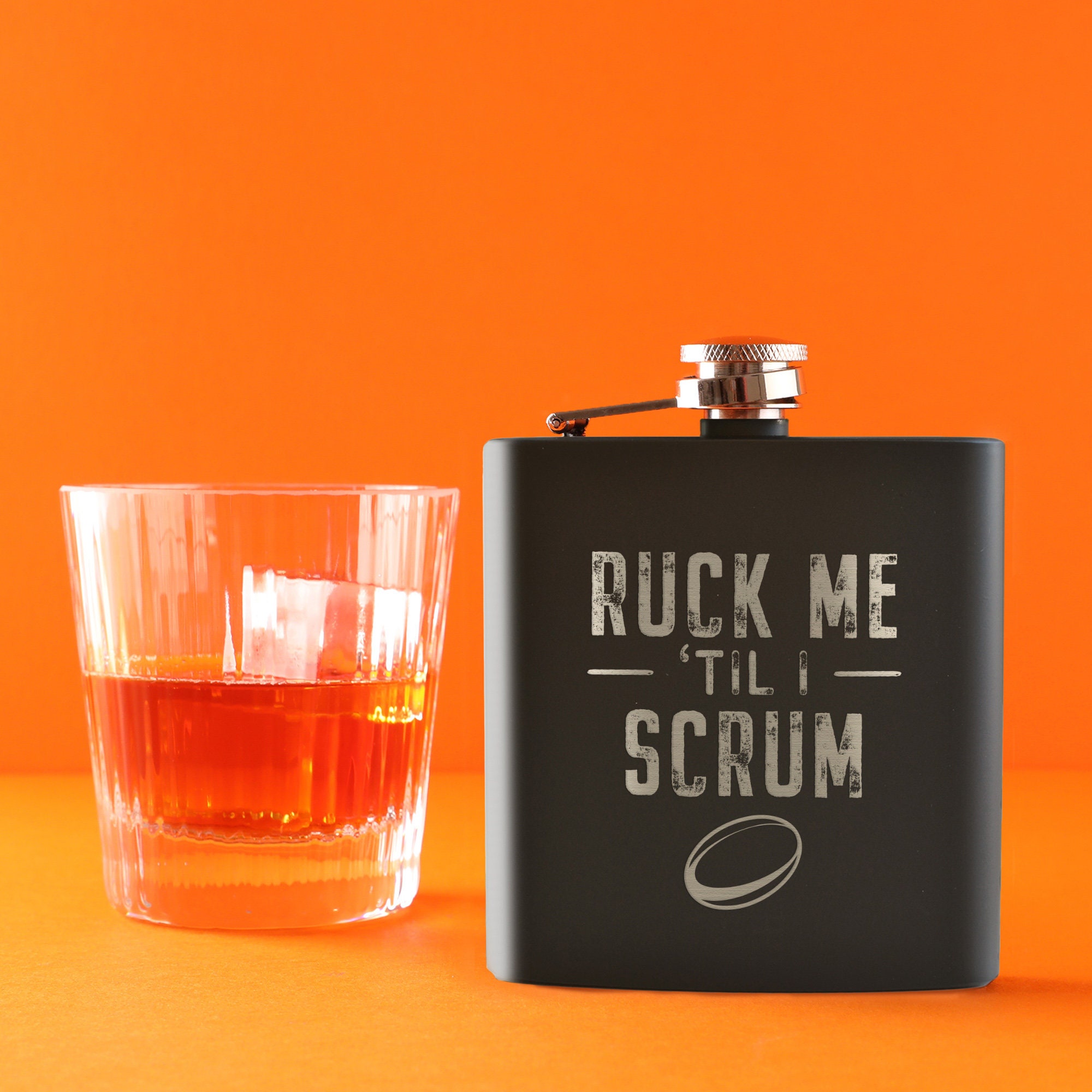 Scrum Try Ruck Sticker Engraved