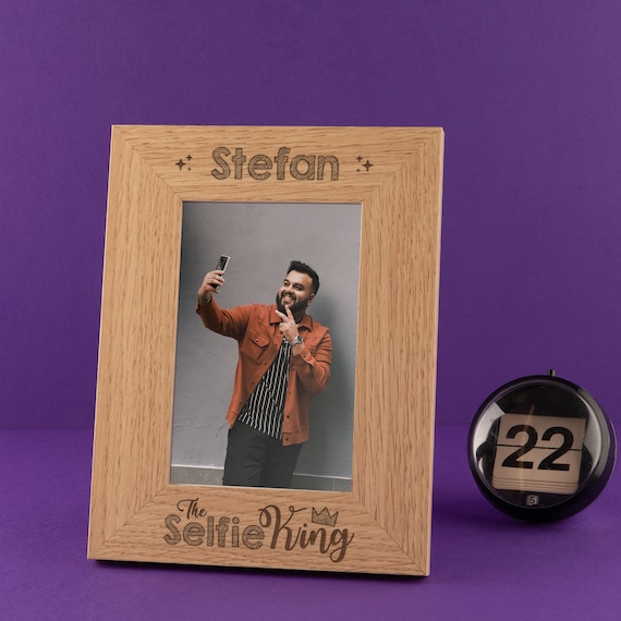 Cadre Photo Personnalise Selfie King Cadeaux Etsy Canada Cadre Photo Personnalise Selfie King Cadeaux Etsy Canada