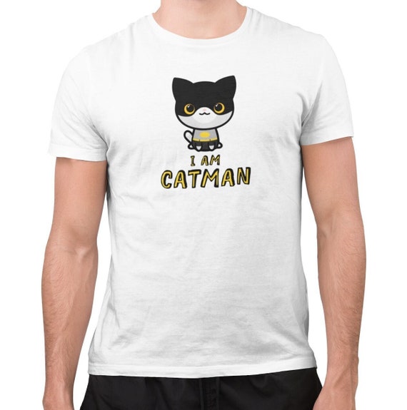 I Am Catman Cat Pun Shirt Cotton Tshirt Cat Owner Gift Funny Gifts for Cat Lovers Dad Mom People Etsy Canada