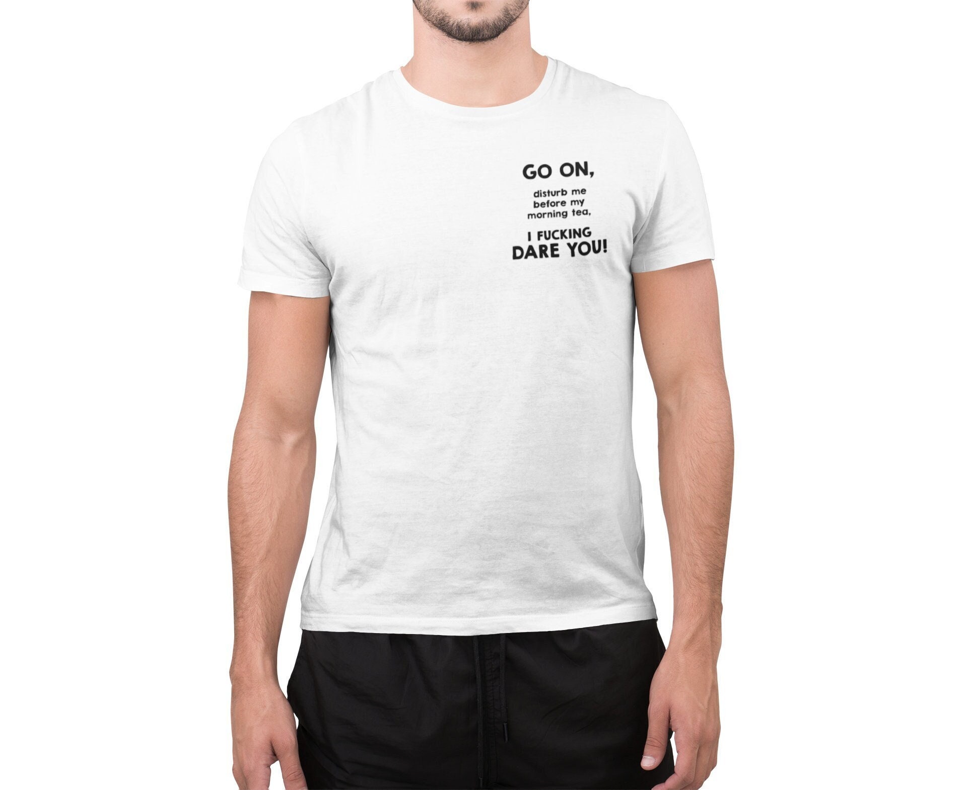 Funny Tea T Shirt Organic Cotton Tee 