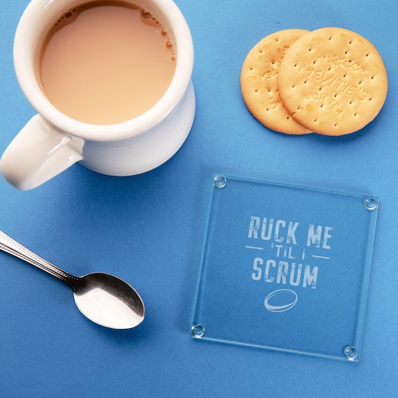 Ruck Me Til I Scrum Black Hip Flask - Funny Rugby Gifts For Men Women - Rude Anniversary Present - View #9