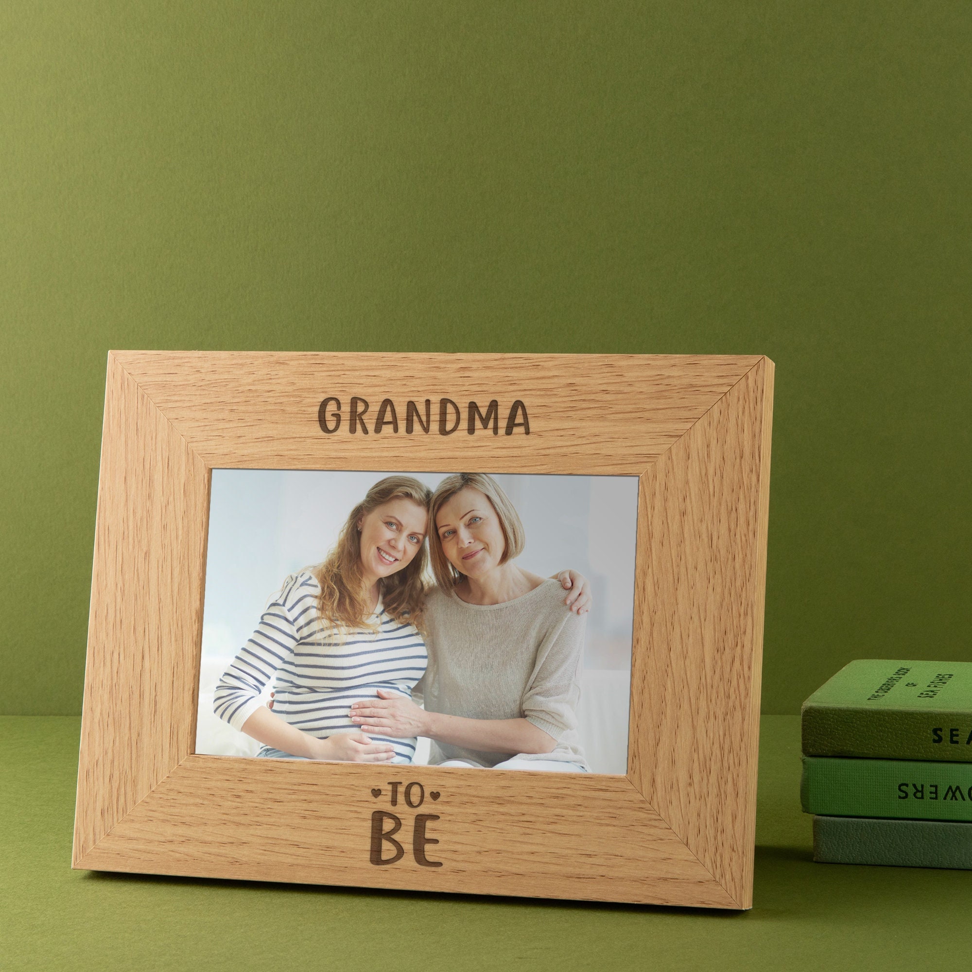 Cornice Portafoto In Legno Con Scritta When A Baby Is Born So Is A Grandmother – 15x10 Cm – Regalo Per Nonna