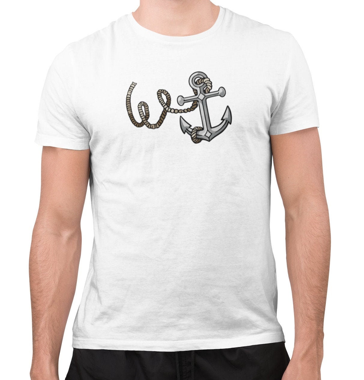 W-anchor Graphic Tshirt Cotton Tee Rude Gifts for -