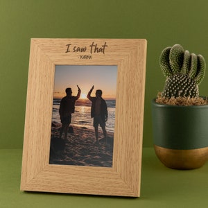 Engraved "I Saw That - Karma" 6x4 Picture / Photo Frame - Funny Birthday Gift For Friend