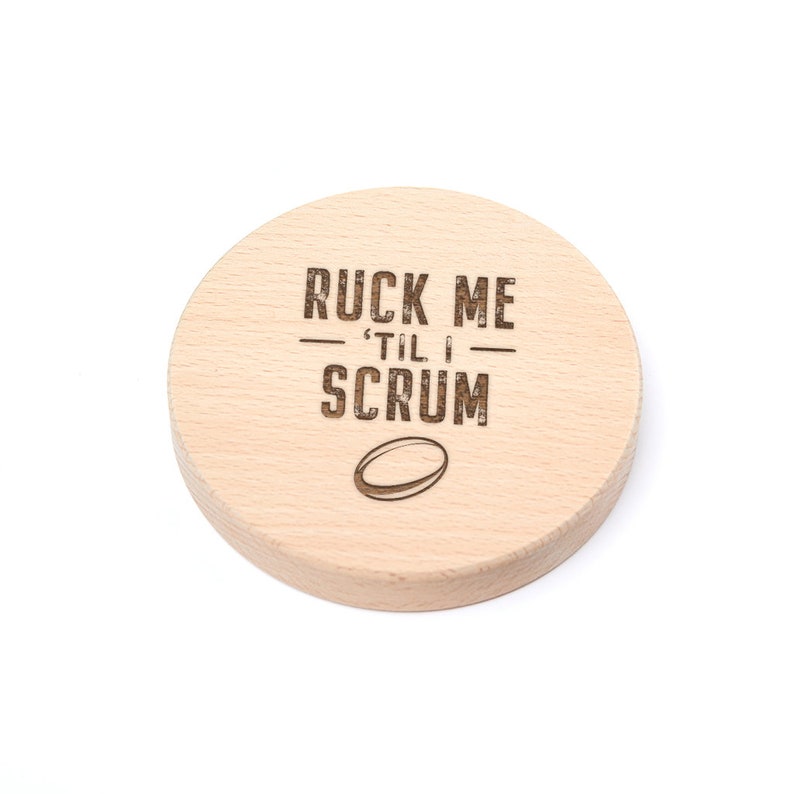 Scrum Try Ruck Sticker Engraved