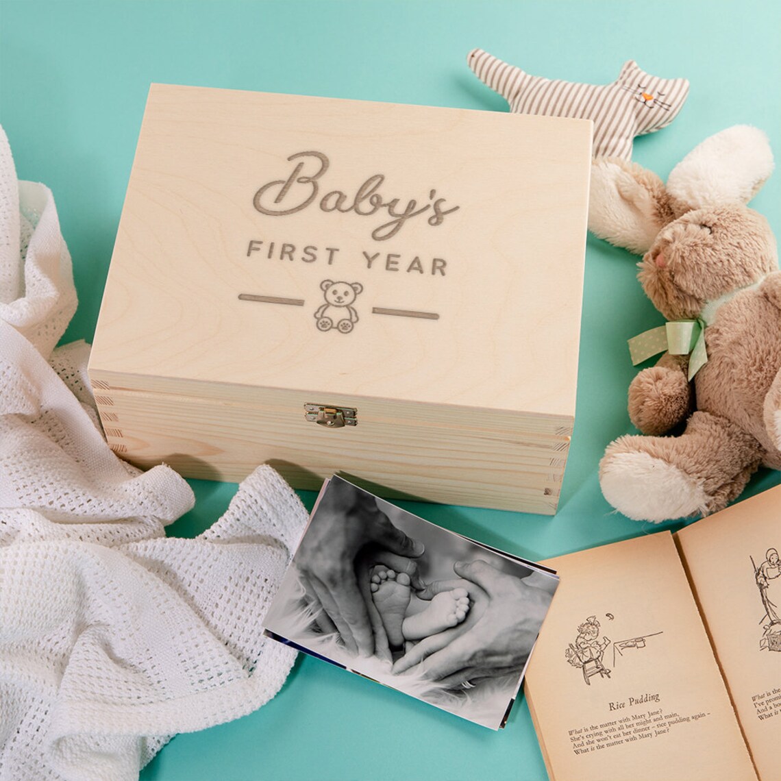 Engraved baby's First Year Baby Keepsake Etsy
