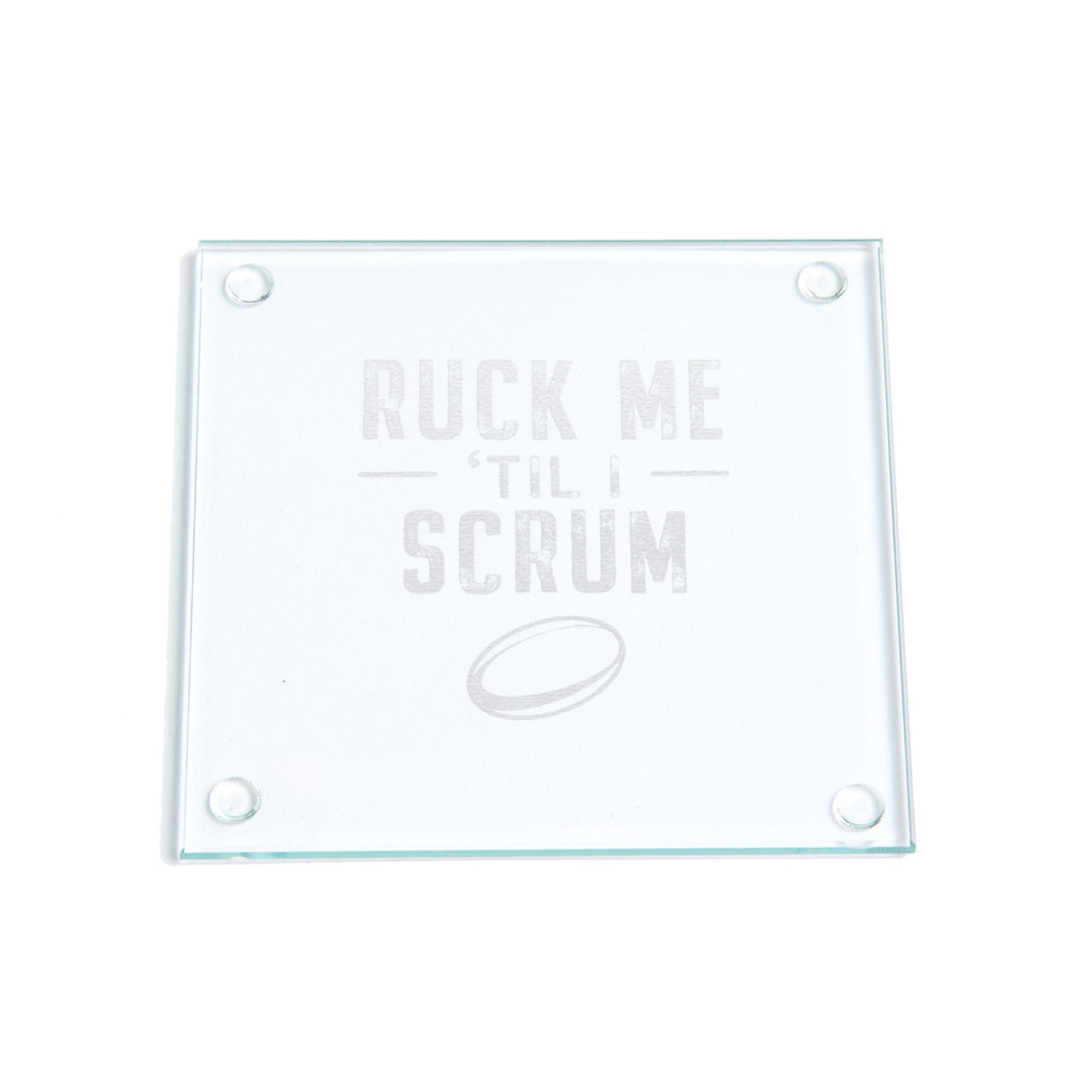 Scrum Try Ruck Sticker Engraved