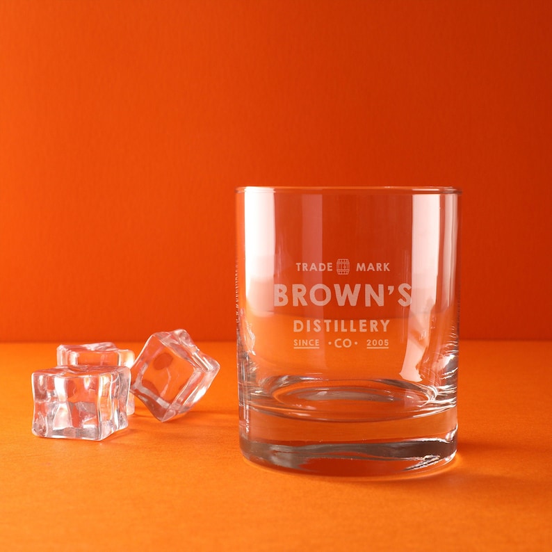 Personalized Birthday Gift for Men Women Friends Personalised Home Brewery Whiskey Glass Tumbler Whisky Lover Present