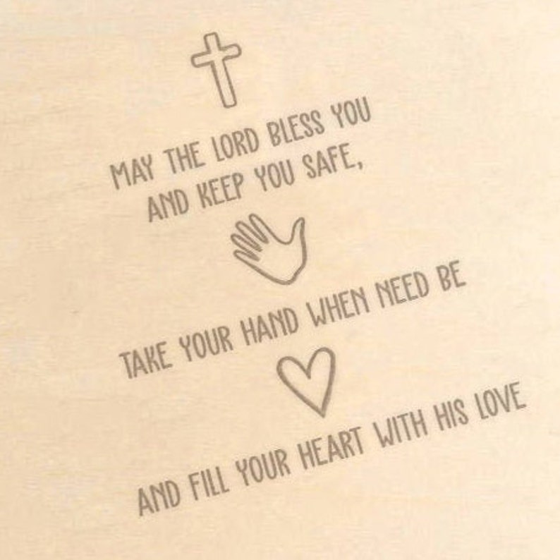 Engraved may the Lord Bless You and Keep You Safe Etsy