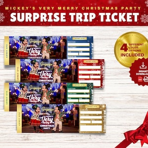 Printable DISNEY Surprise Trip. Editable Theme Park Surprise Reveal Ticket. Gift Reveal Ticket . Boarding Pass Gift. Download Pdf File