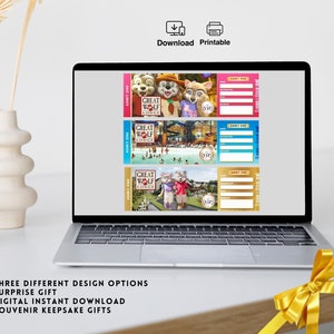 GREAT WOLF Lodge Surprise Trip Reveal TICKETS, Printable Surprise Great ...