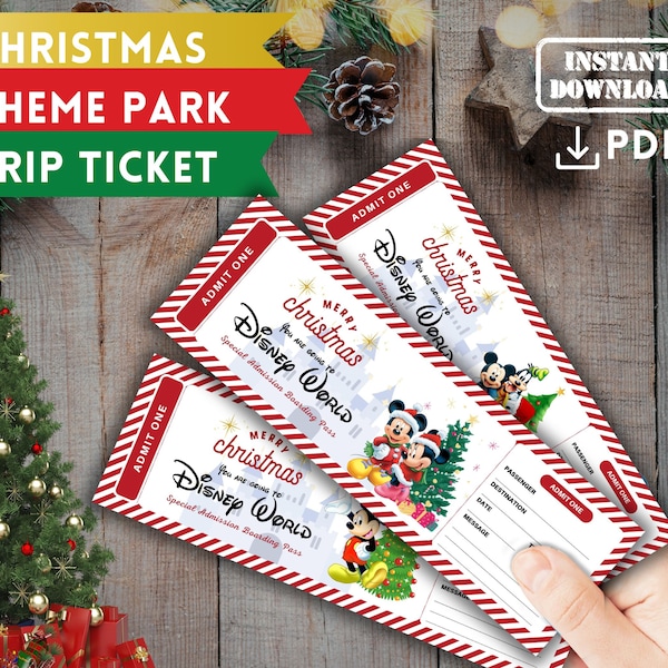 Amusement Park Ticket Template Etsy Amusement Park Ticket Template Etsy
