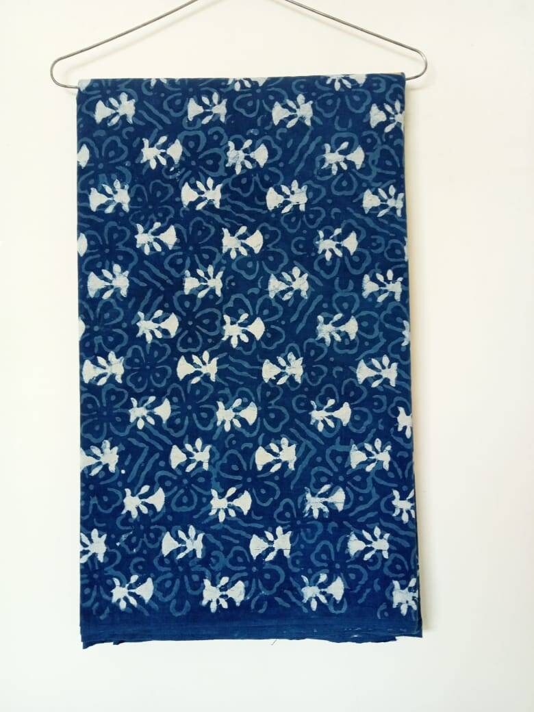 Block Print Fabric Handprinted Fabric 10 Yards Block Printed Fabric