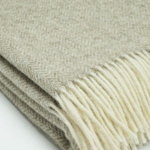 Chevron Herringbone Weave Natural Sheep Wool Beige Light Brown - Etsy