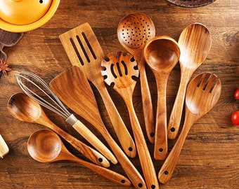 Wooden Kitchen Set Etsy