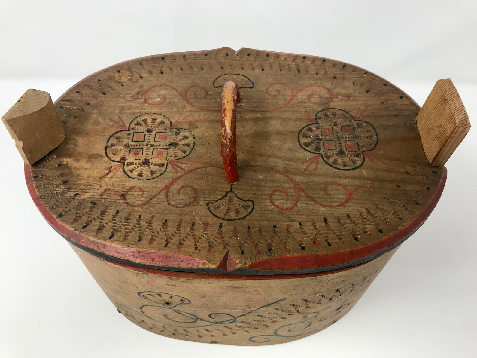 Antique Scandinavian bentwood tine box svepask large Etsy