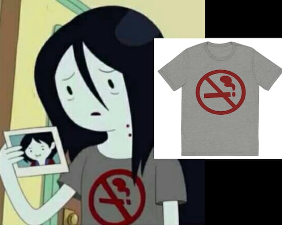 Camiseta Sem fumaca Marceline aventura anime cosplay Etsy Portugal