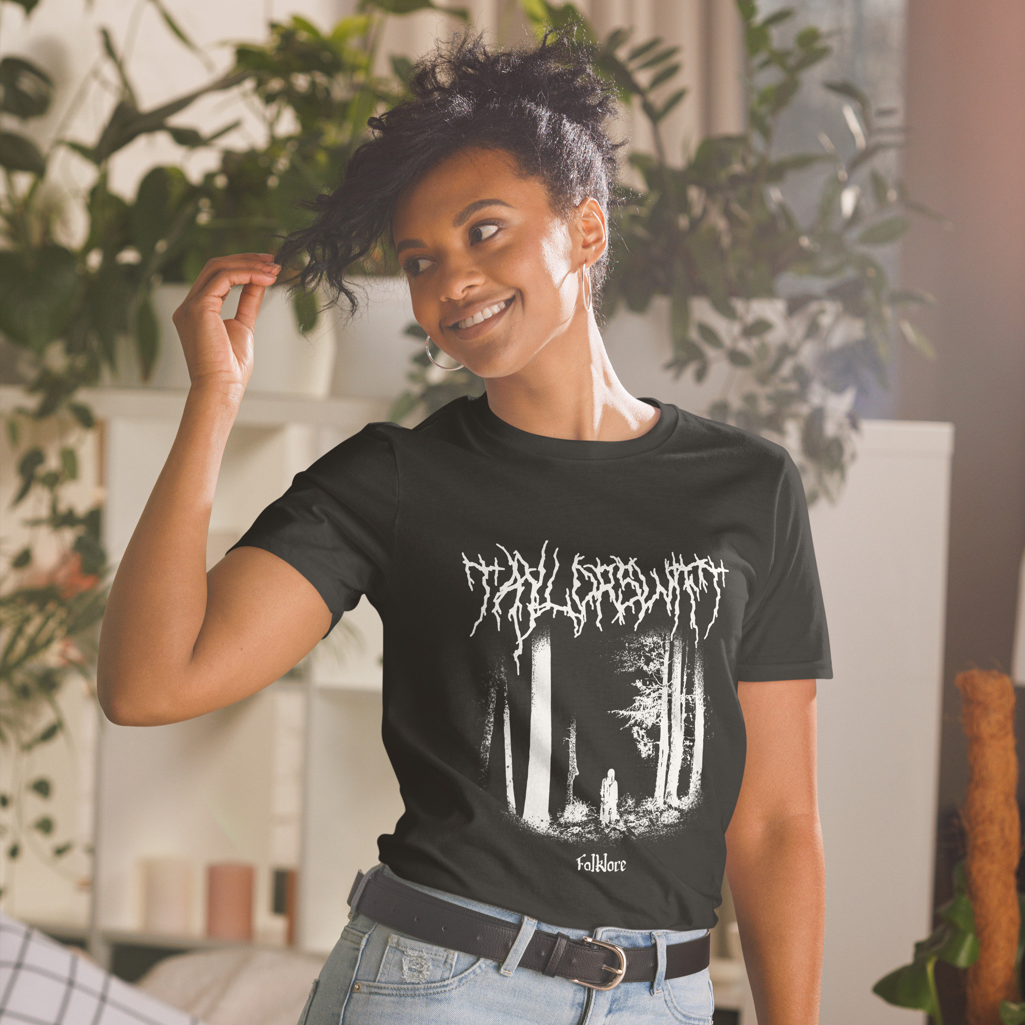 Black metal t shirts india sales