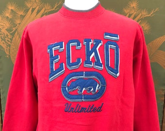 Vintage Ecko Unlimited Big Patched Logo streetwear skate hip hop style  (code:KN)