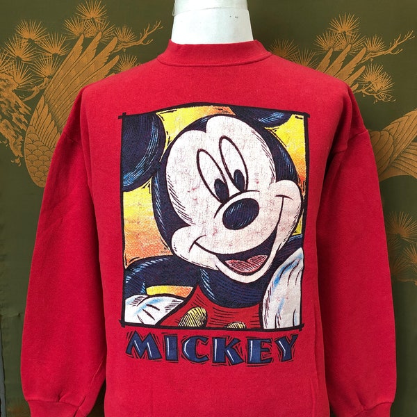 Vintage 80s Mickey Mouse Unlimited / red (code:KK)