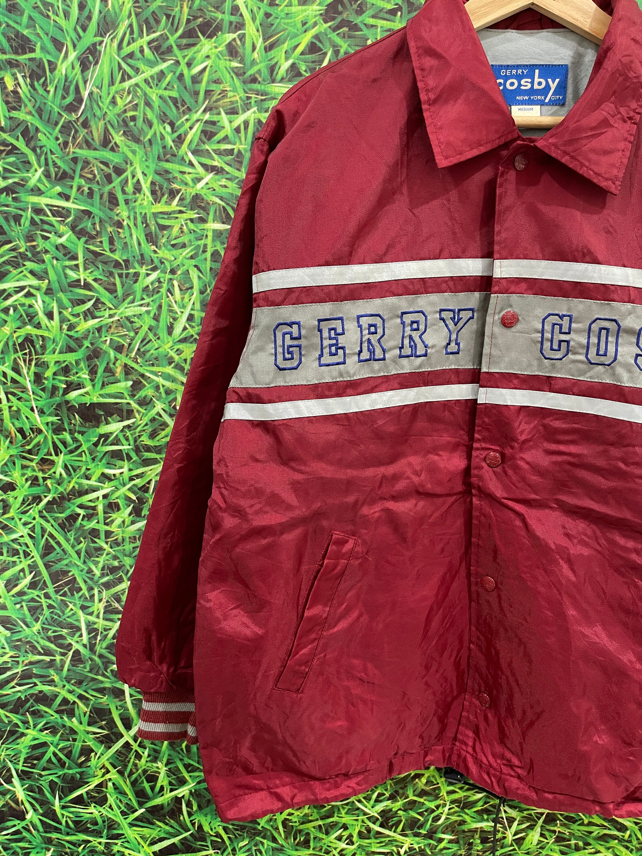 Vintage Gerry Cosby New York City Big Embroidery Logo Jacket Etsy