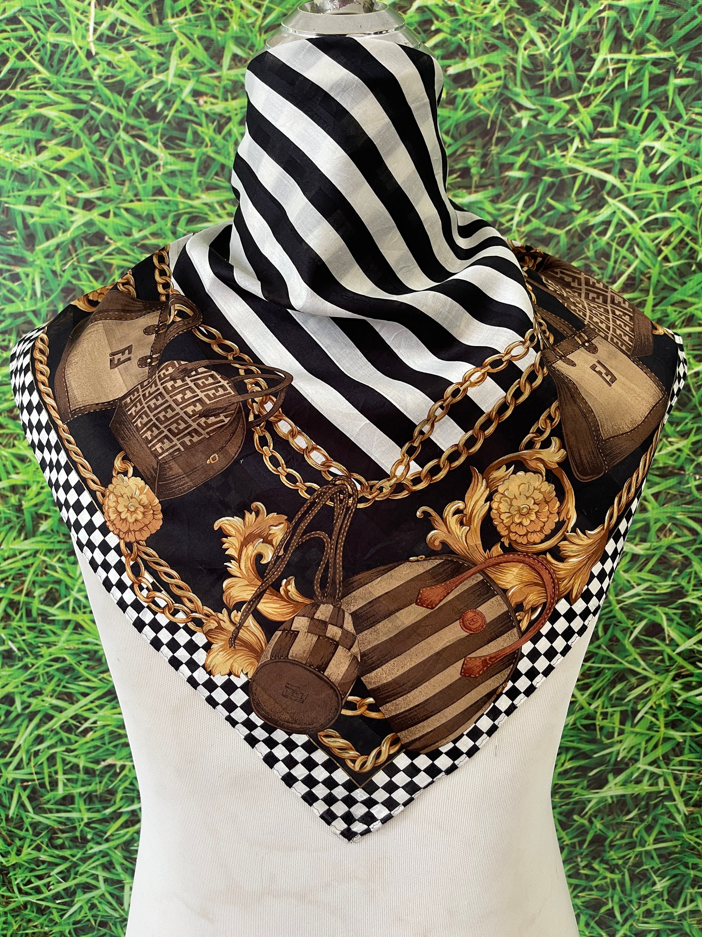 Fendi, Accessories, Fendi Monogram Scarf And Hat Set