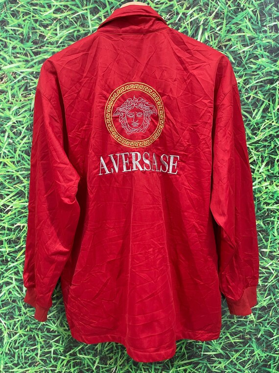 Red versace best sale jacket