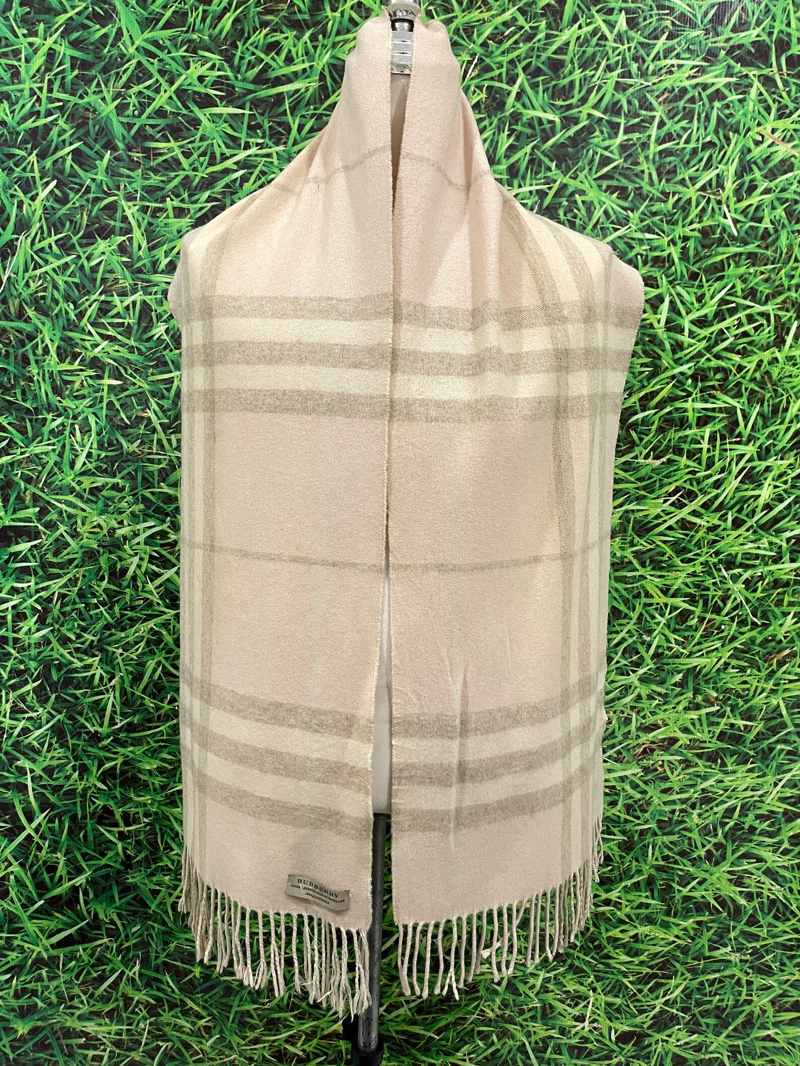 Burberry Scarf 100 Cashmere Made In Scotland Muffler Etsy