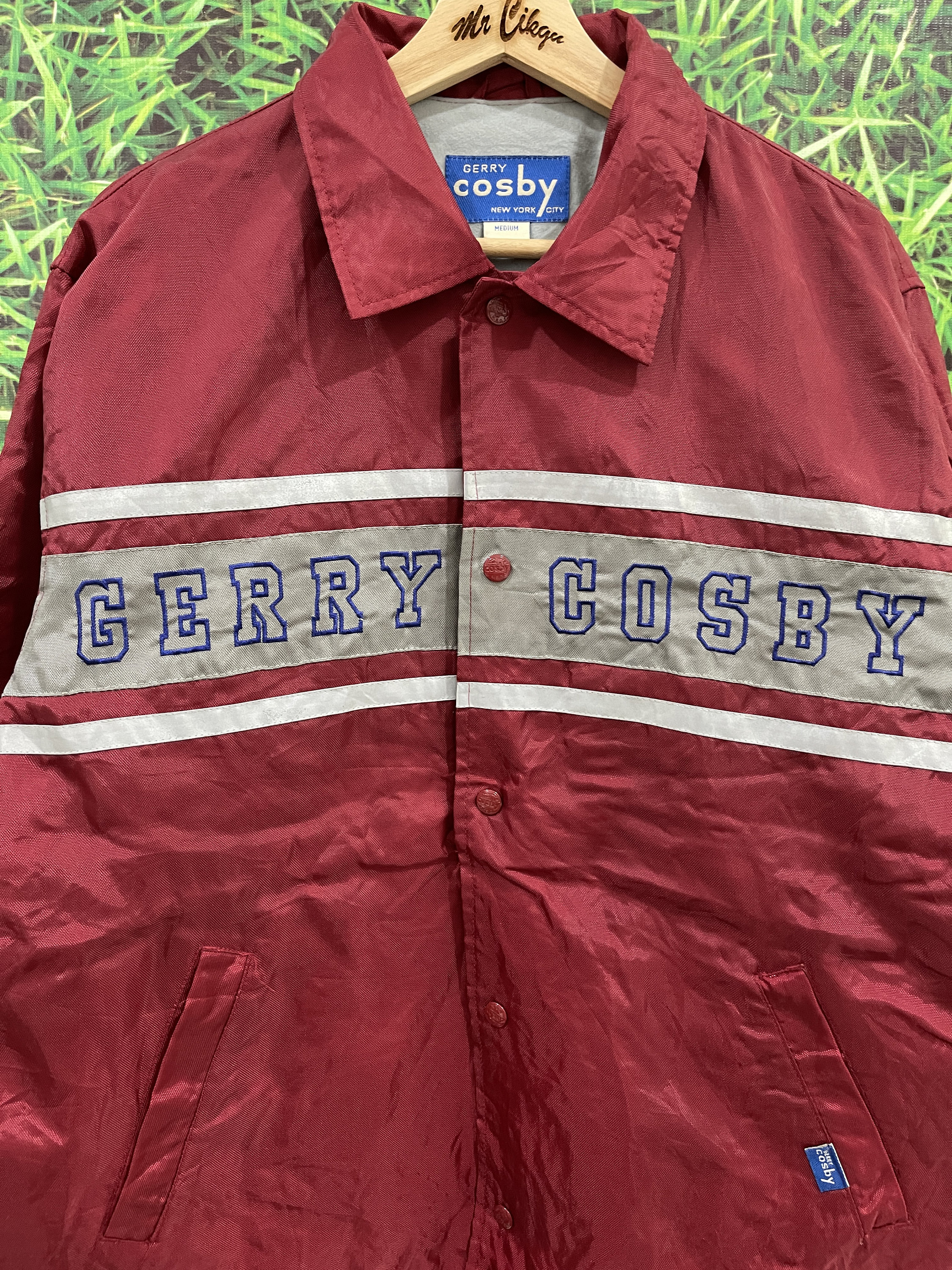 Vintage Gerry Cosby New York City Big Embroidery Logo Jacket Etsy