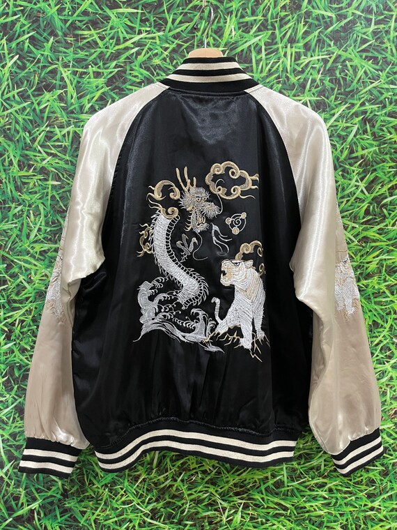 Vintage Sukajan Japanese Tiger Dragon 