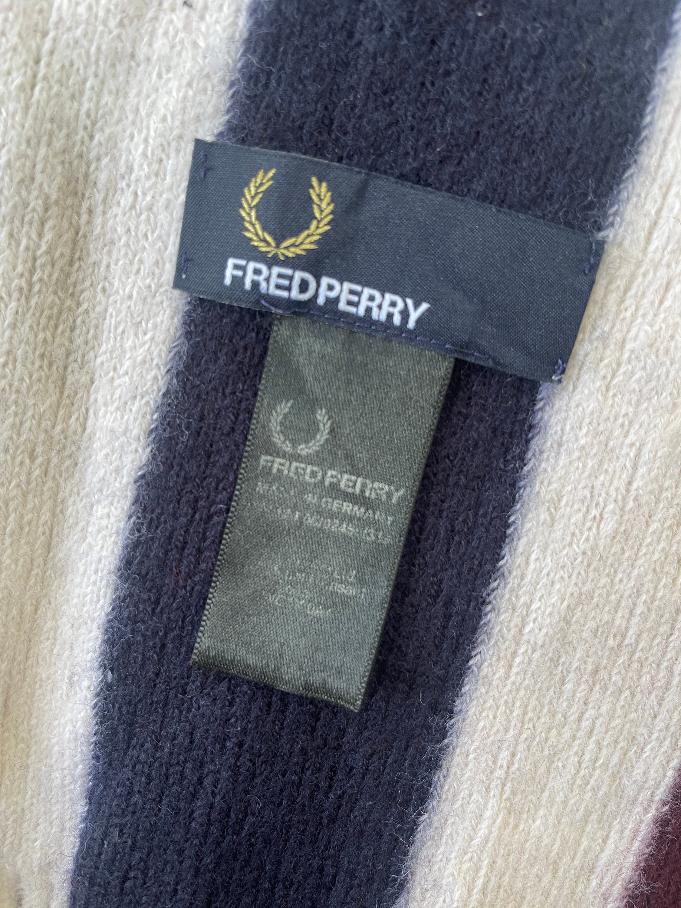 Vintage Fred Perry Made in Germany Embroidery Logo Scarf - Etsy