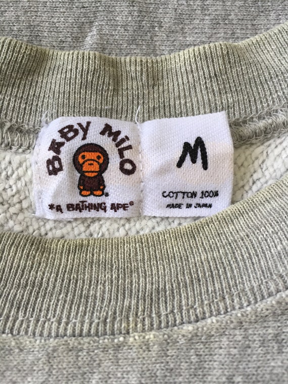 Japanese Vintage Baby Milo by A Bathing Ape Made in Japan medium size sweatshirt code:LY